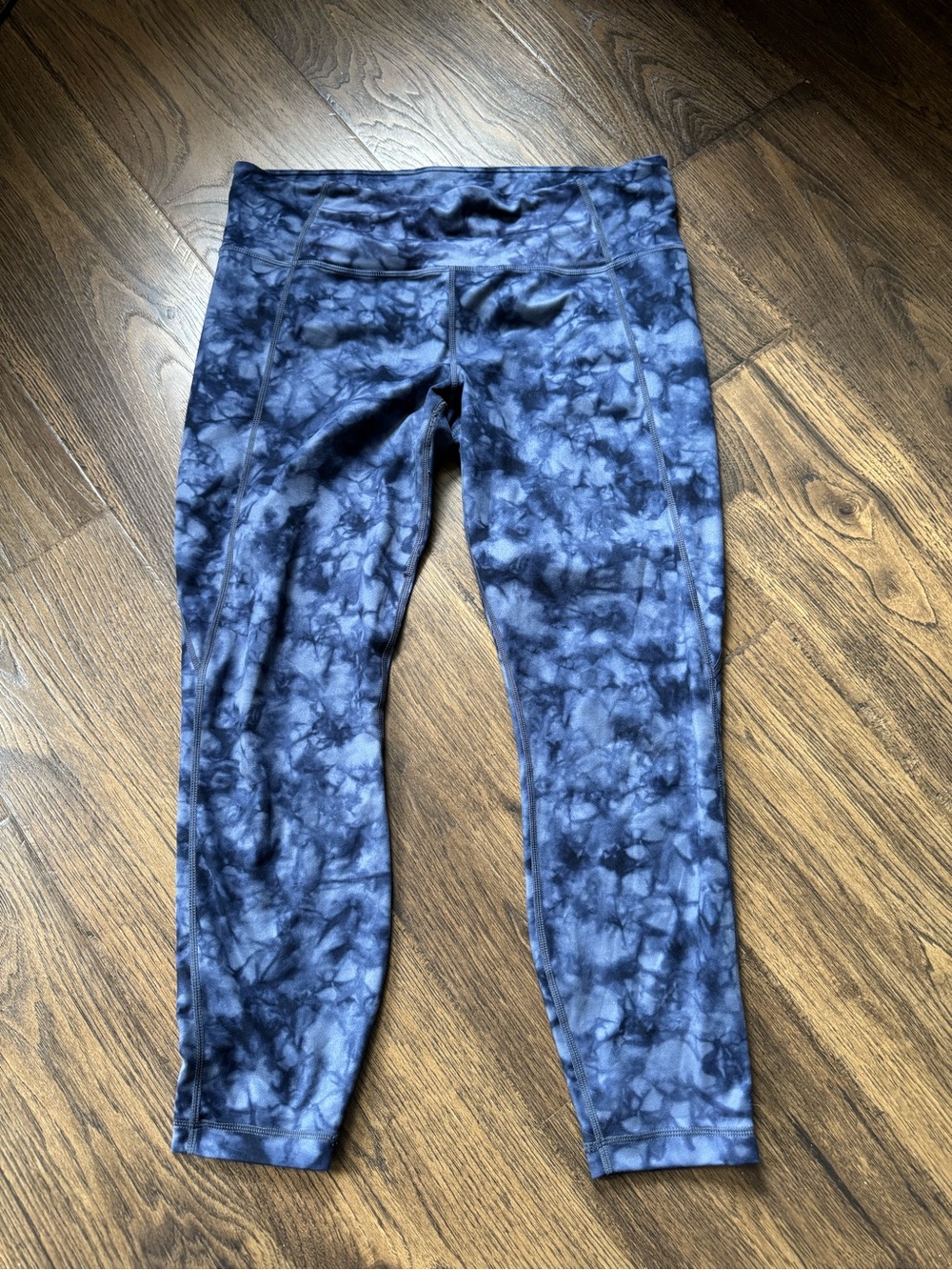 Athleta Navy Tie-Dye Leggings
